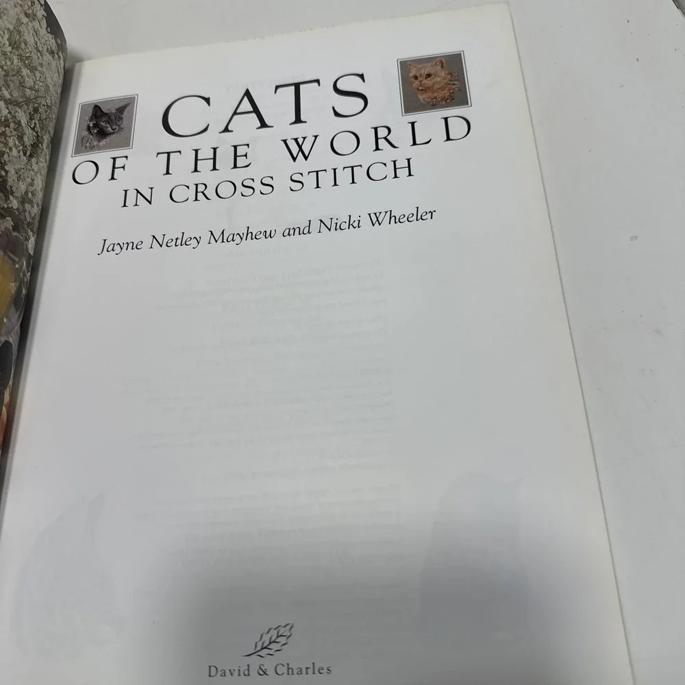 Cats of the World in‎ Cross Stitch Paperback 2002. Must Have Cat Cross Stitch!!
